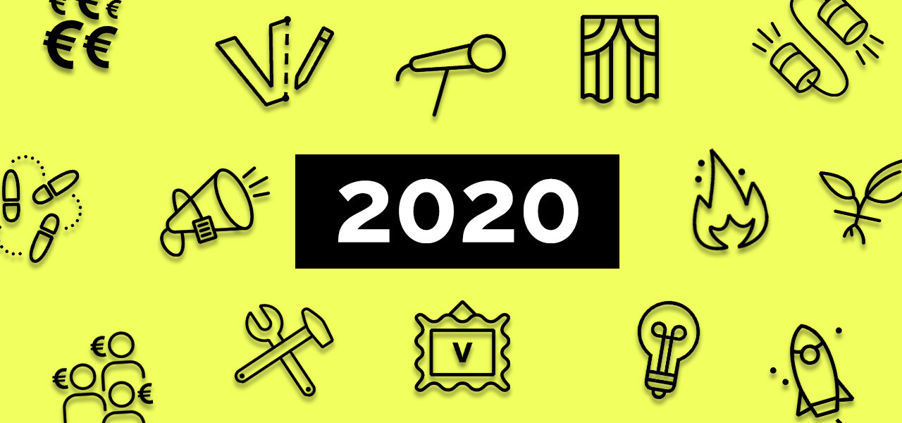 Het jaar 2020 bij voordekunst: een infographic